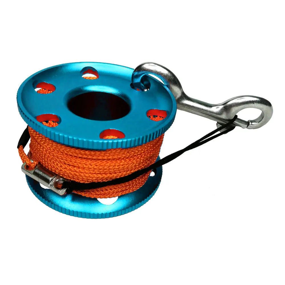 30M Line Scuba Diving Finger Reel Spool 110cm SMB Safety Sausage Diving Safety Kit for Underwater Diver Snorkeling Cave