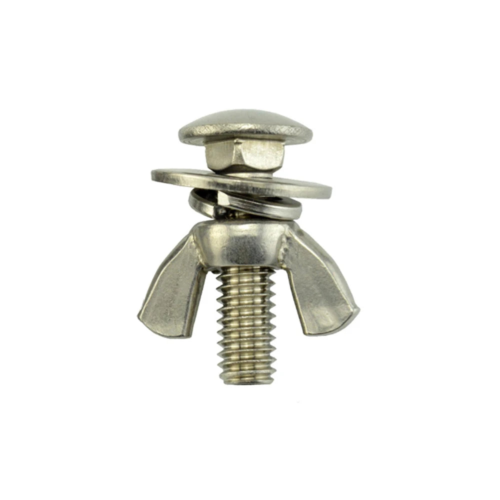 Stainless Steel Tech Diving Butterfly Screw Bolts Wing Nuts Tech Diving Backplate Screws
