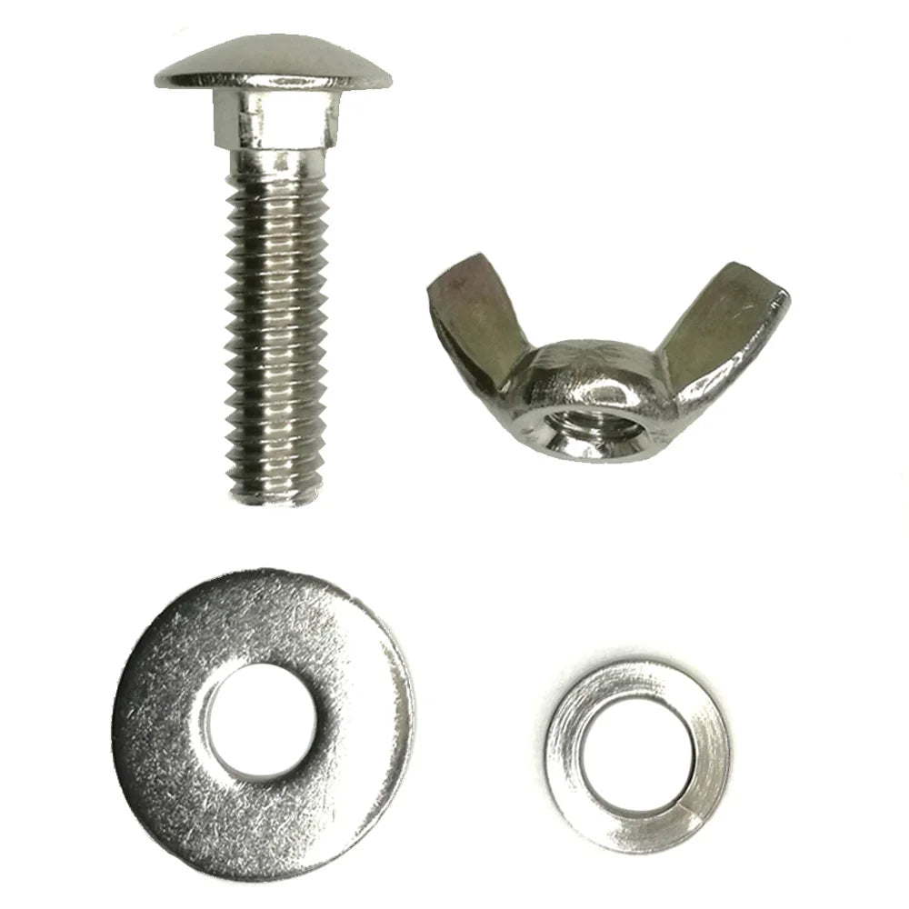Stainless Steel Tech Diving Butterfly Screw Bolts Wing Nuts Tech Diving Backplate Screws