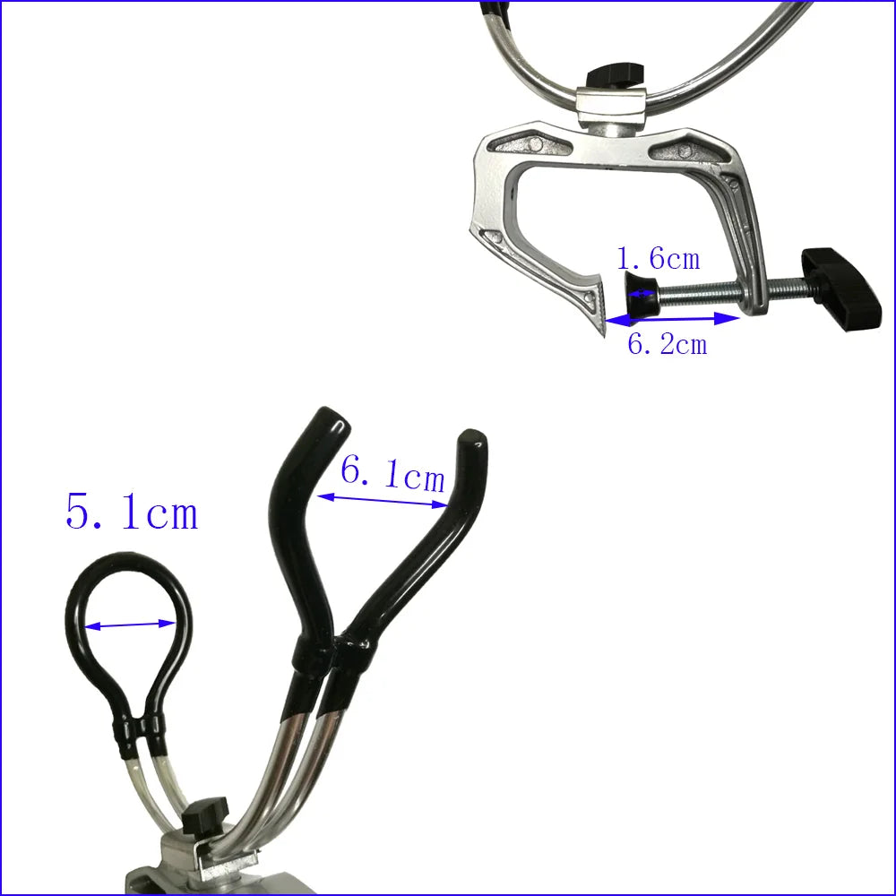 Fishing Rod Pole 360 Degree marine boat Holder Stand Bracket Clamp Support