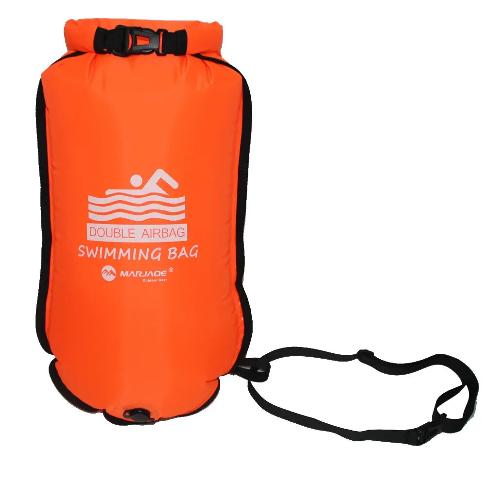 20L Inflatable Open Swimming Buoy Tow Float Dry Bag