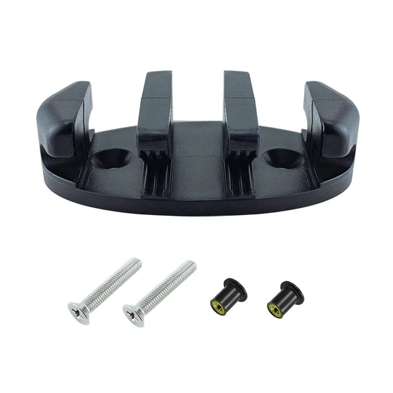 Marine Nylon Plastic Marine Zig Zag Anchor Trolley Cleat Rope Device Kayaks Canoes Boat Decks Replacement Rowing Accessories