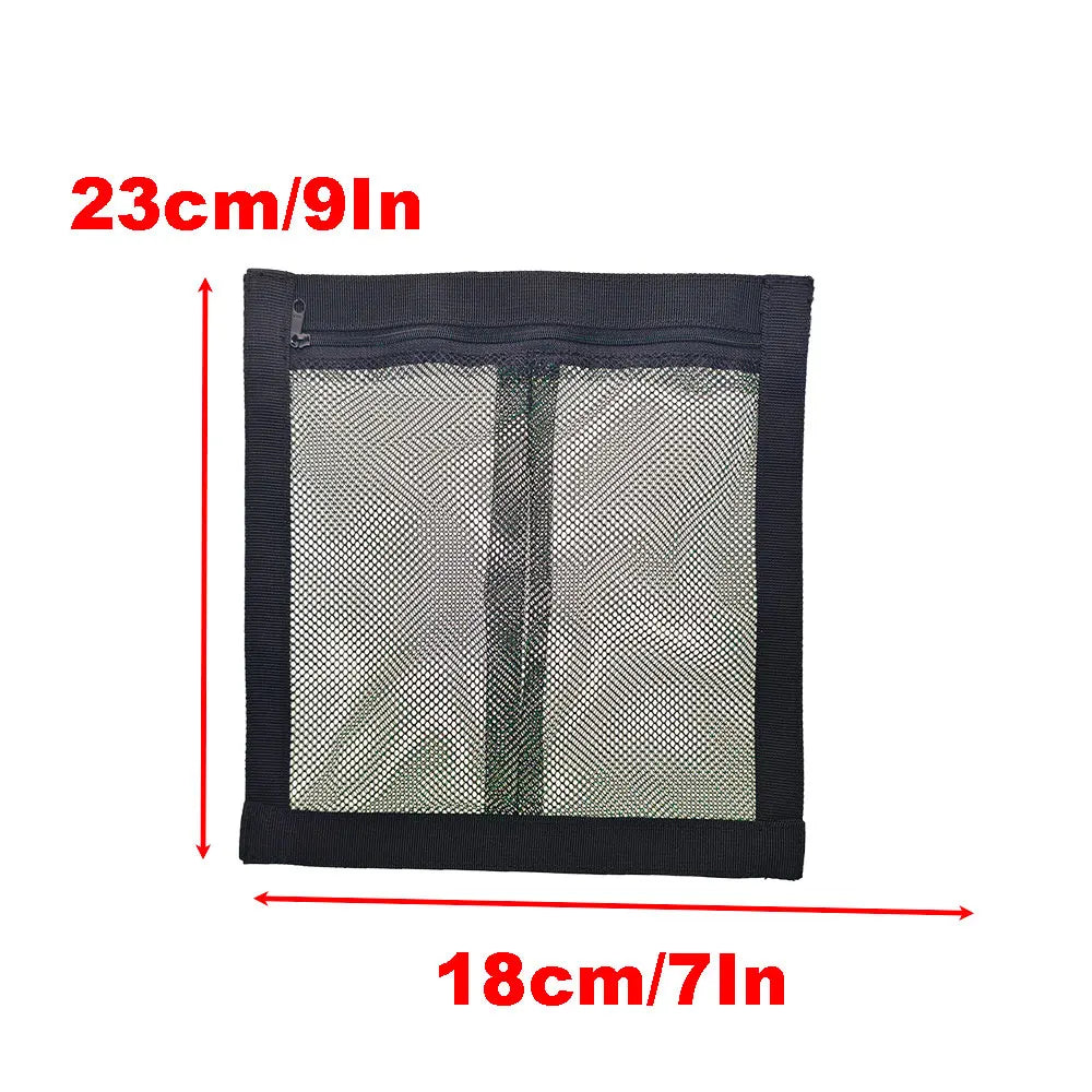 Marine Boat Adhesive Mesh Pocket Kayak Car SUV Self-adhesive Organizer Pouch Kitchen Wall Sticker Organizer Pouch Bag