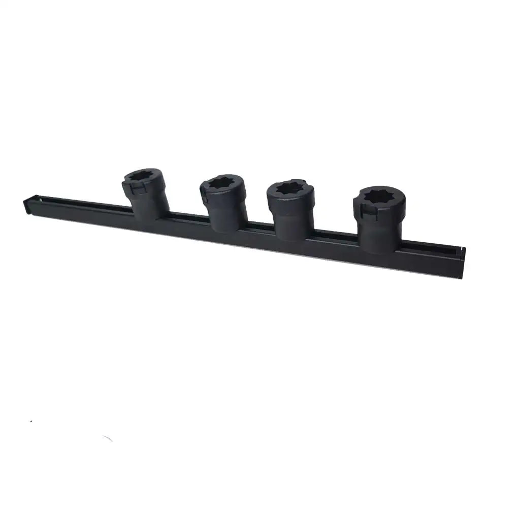 Aluminum Kayak Slide Track Rails Bracket Fishing Rod Holder Rack Tackle Kit Fish Finders GPS Mounting Platform