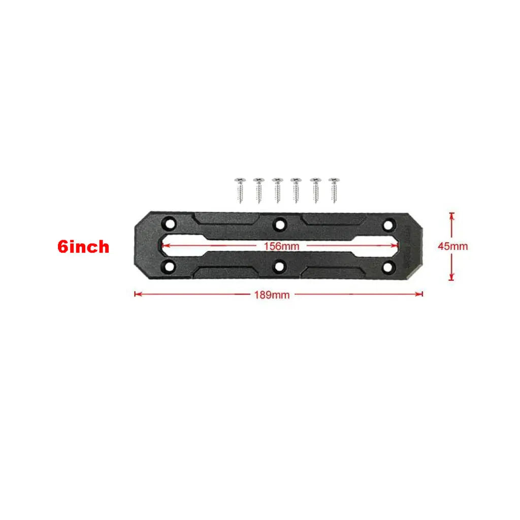 Kayak Track Base Low Profile Kayak Gear Rail Mount Track with Smooth Surfaces for Canoe Kayak Power Boat Tractor