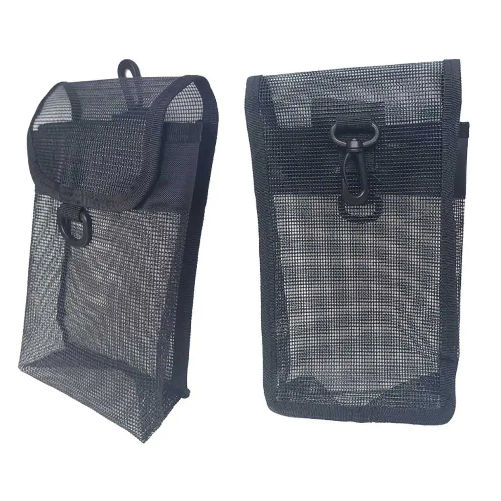 Scuba Diving SMB Carrier Mesh Bag Portable Tech Wreck Diving Surface Marker Buoy Pouch Snorkeling Spool Finger Reel Pocket