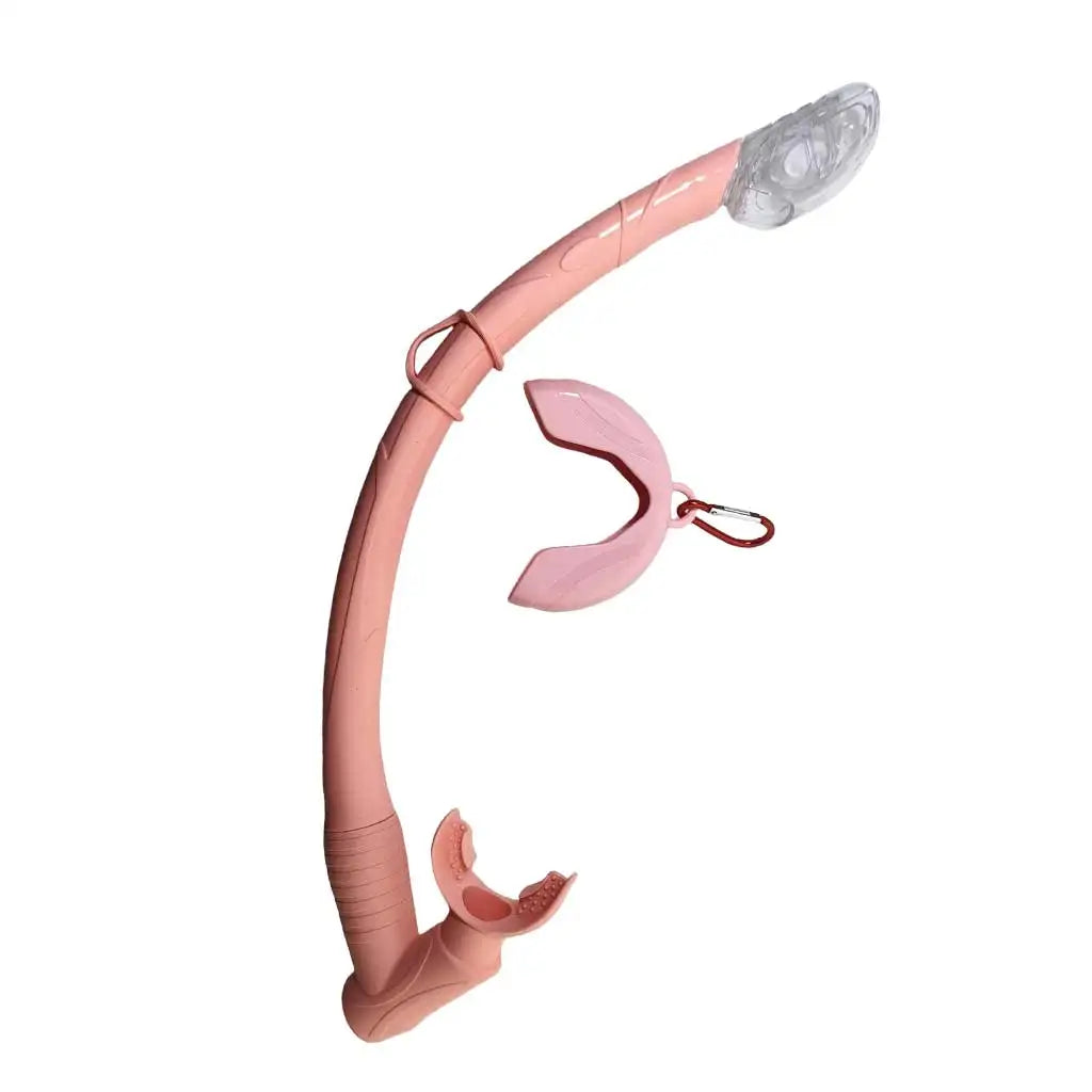 Diving Snorkel Silicone Full Dry Tube Underwater Diving One way purge valve Snorkeling Air Breathing Tube Hose