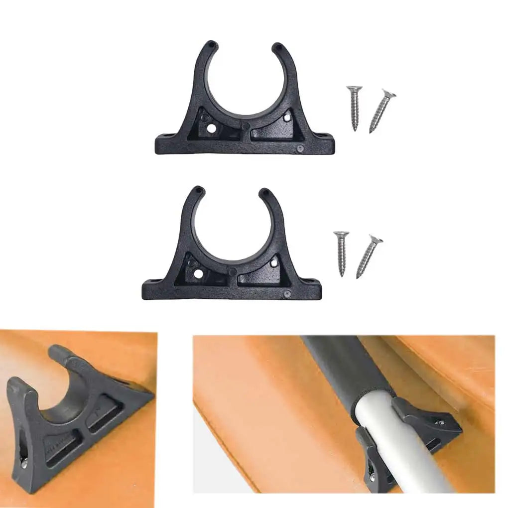 1 Pair Kayak Paddle Clips Plastic Oar Holder Clips Kayak Paddle Keeper for Kayaks Rowing Boats Accessories