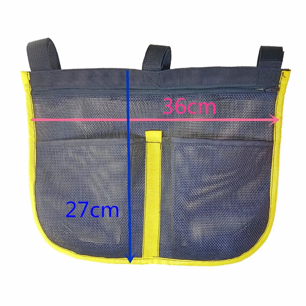 Anti-UV Boat Fishing Dock Rail Mesh Pouch Storage Bag for Kayak Marine Yacht Boat Fishing Handrail Stash Pocket