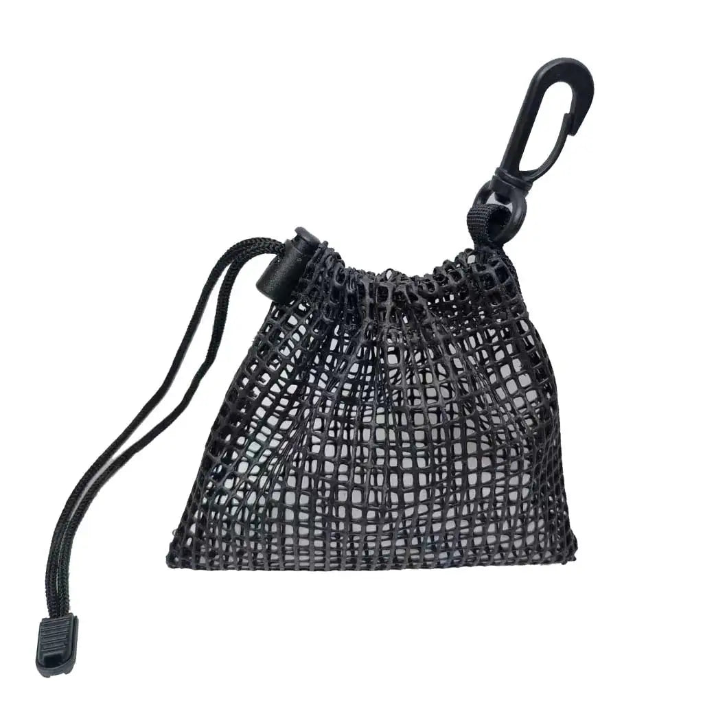 Scuba Diving Finger Spool Reel Mesh Storage Pocket Carry Pouch Diving Small Gear Storage Carry Clip Bag