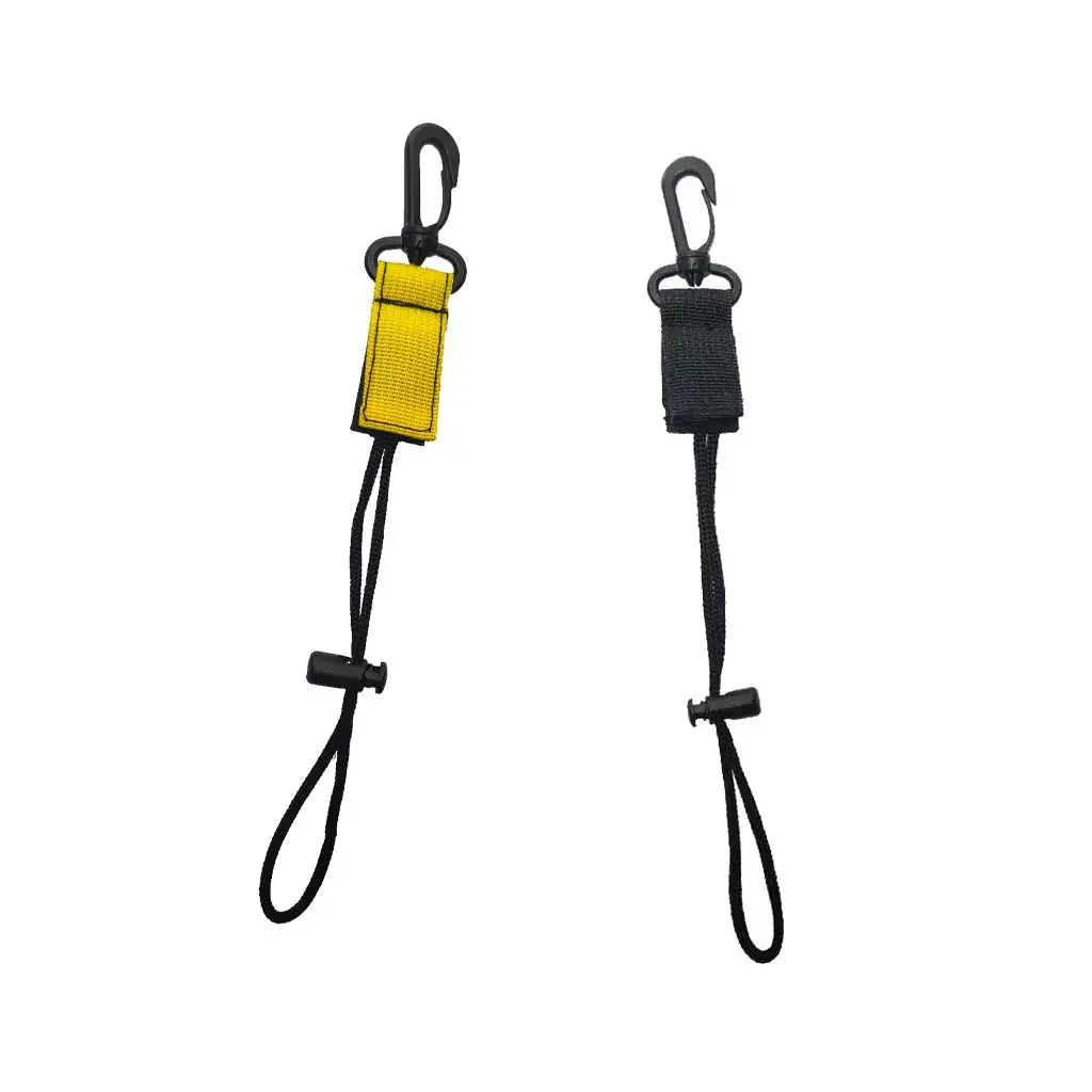 BCD Scuba Gear Clips Lanyard for Diving-Quick Release Equipment Breakaway ID Lanyard Keyring Compass Flashlight Holder Console