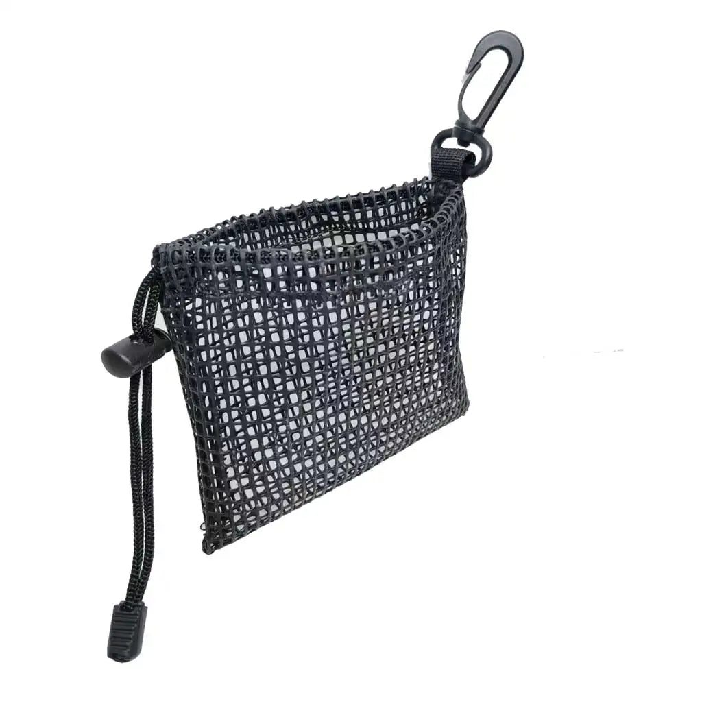 Scuba Diving Finger Spool Reel Mesh Storage Pocket Carry Pouch Diving Small Gear Storage Carry Clip Bag