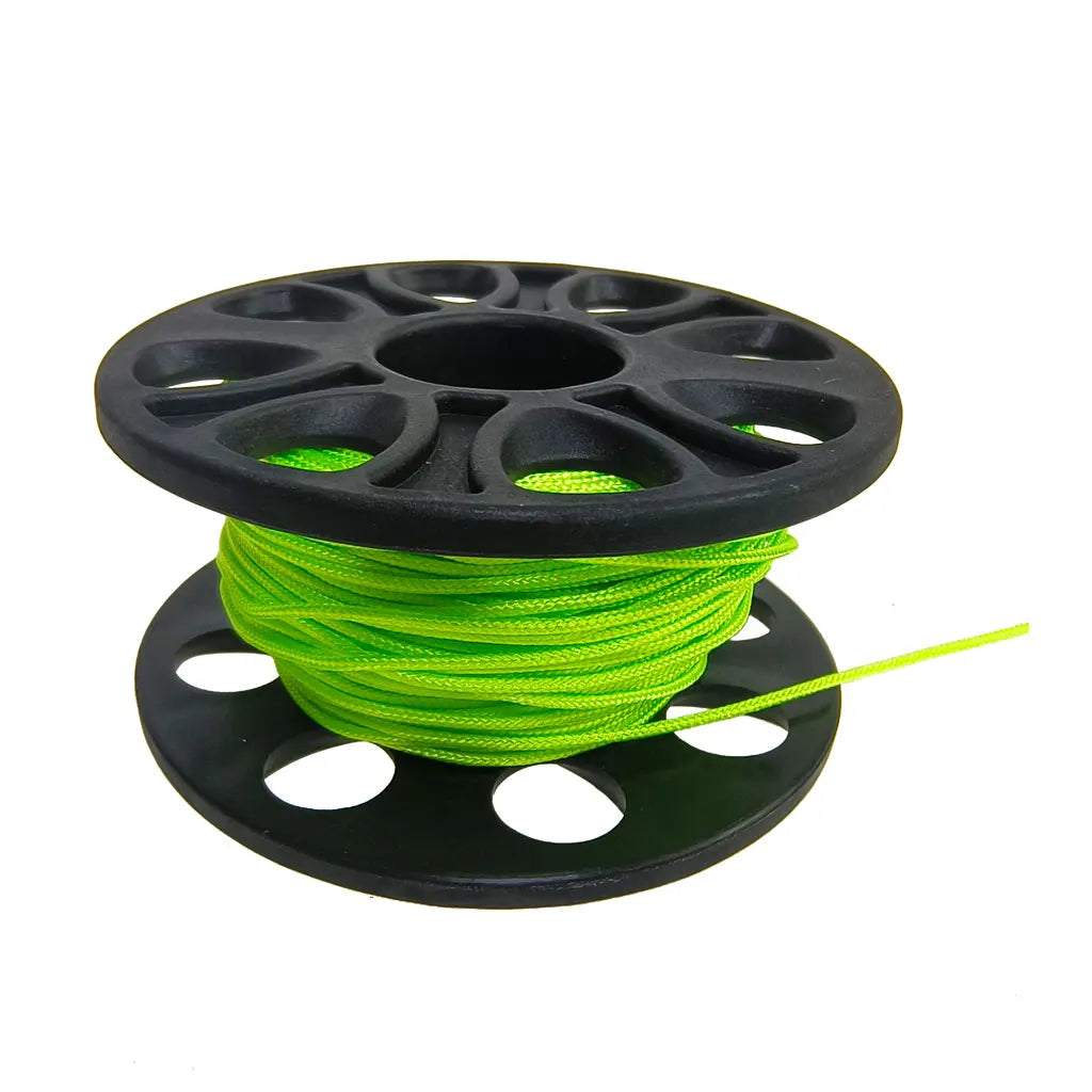 15M/30M Scuba Diving Spool Finger Reel Cave Tech Wreck Diving Snorkeling Rescue Equipment No Double Hook