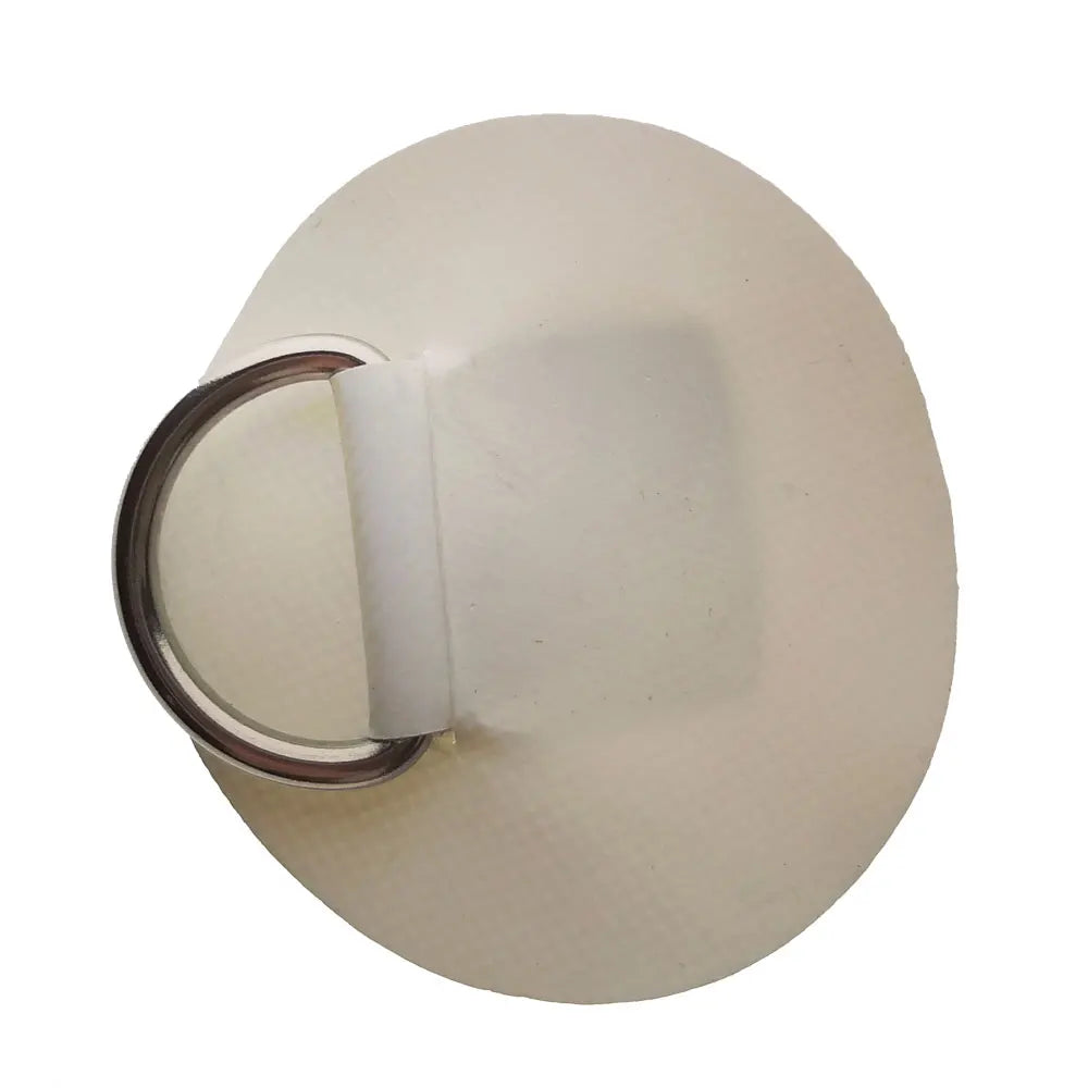 Diameter 6.5cm PVC Round Pad Patch with Stainless Steel D Ring for Surfboard Inflatable Boat Raft Dinghy Kayak