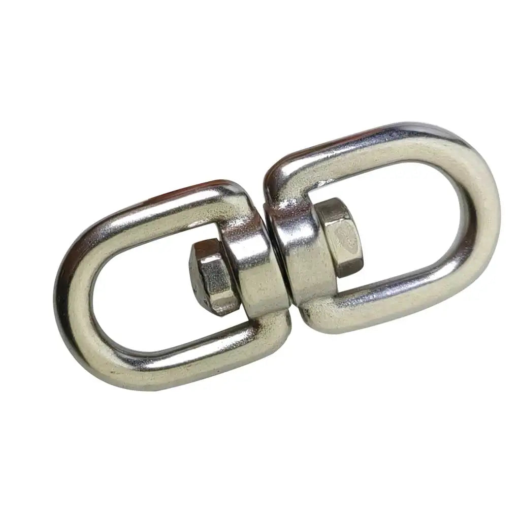 6mm 316 Stainless Steel Boat Anchor Swivel Eye-Eye Double Ended Swivel Eye Hook M6 Swivel Shackle Ring Connector