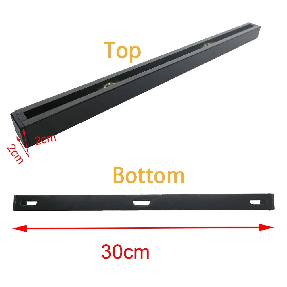 30cm 55cm Kayak Boat Aluminum Alloy Slide Track Rail Canoe Bracket Mount Anchor Deck Cleat Fitting Trolley Rail