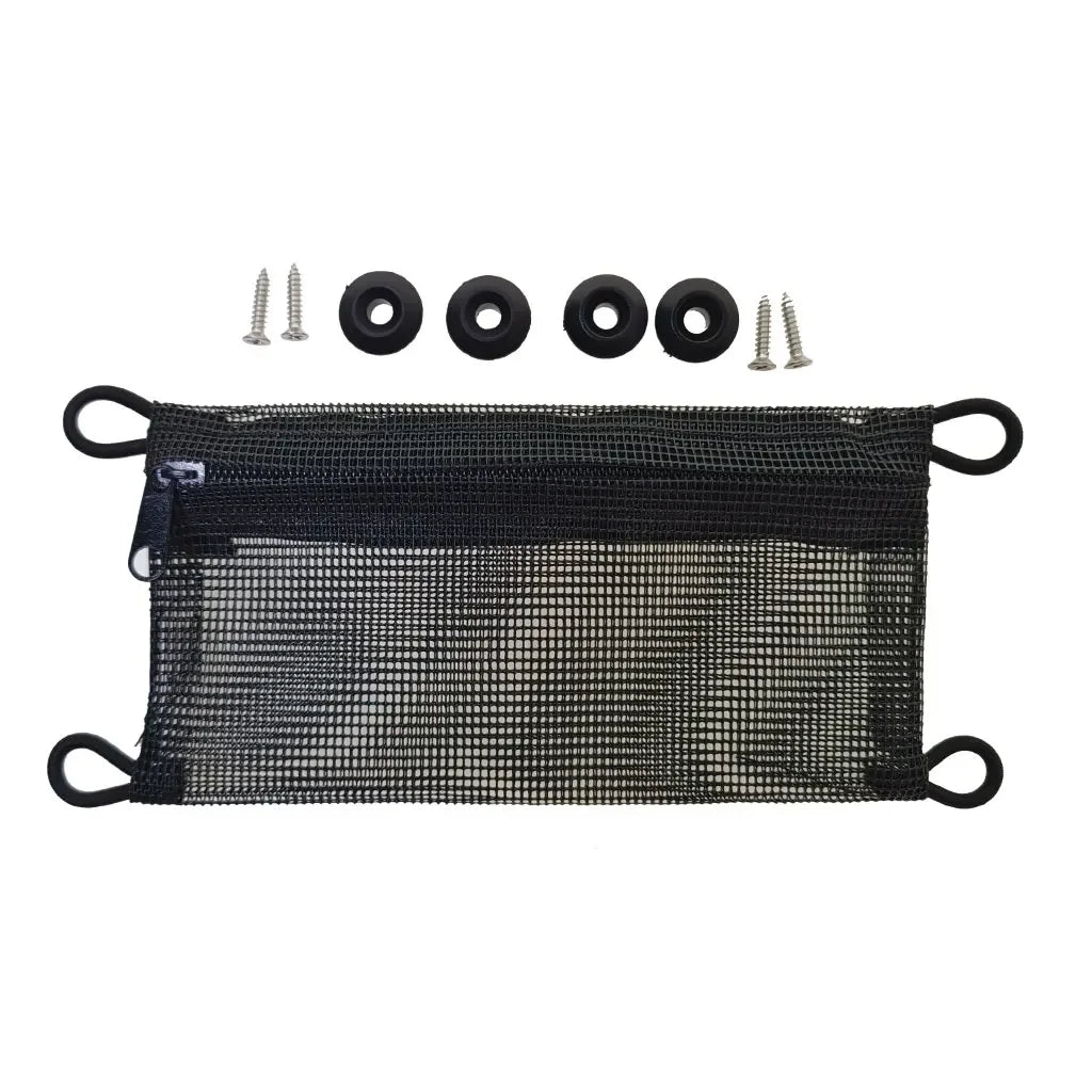 Kayak Low Profile Tool and Tackle Storage Bag Boat Organizer Mesh Storage Side Pouch Boat Fishing Holder Bag Canoe Mesh Bag