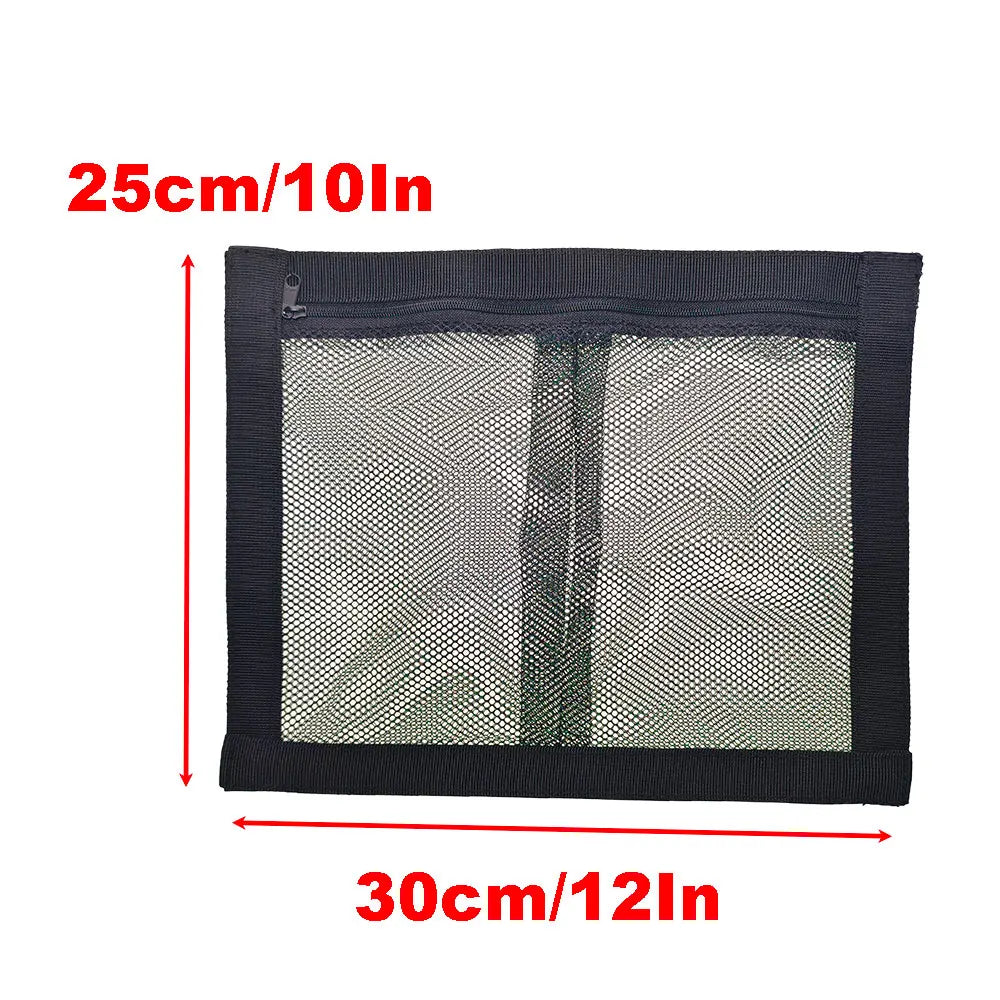 Marine Boat Adhesive Mesh Pocket Kayak Car SUV Self-adhesive Organizer Pouch Kitchen Wall Sticker Organizer Pouch Bag