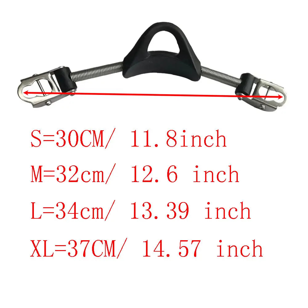 2PCS Scuba Diving Stainless Steel Spring Fin Straps for standard Fins Diver Heel Straps gear