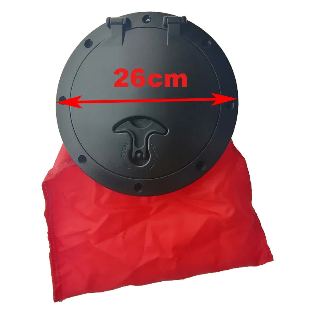 6 8 Inch Kayak Boat Twist-N-Seal Hatch Cover Retrofit Kit Marine ABS Kayak Deck Plate With Storage Bag