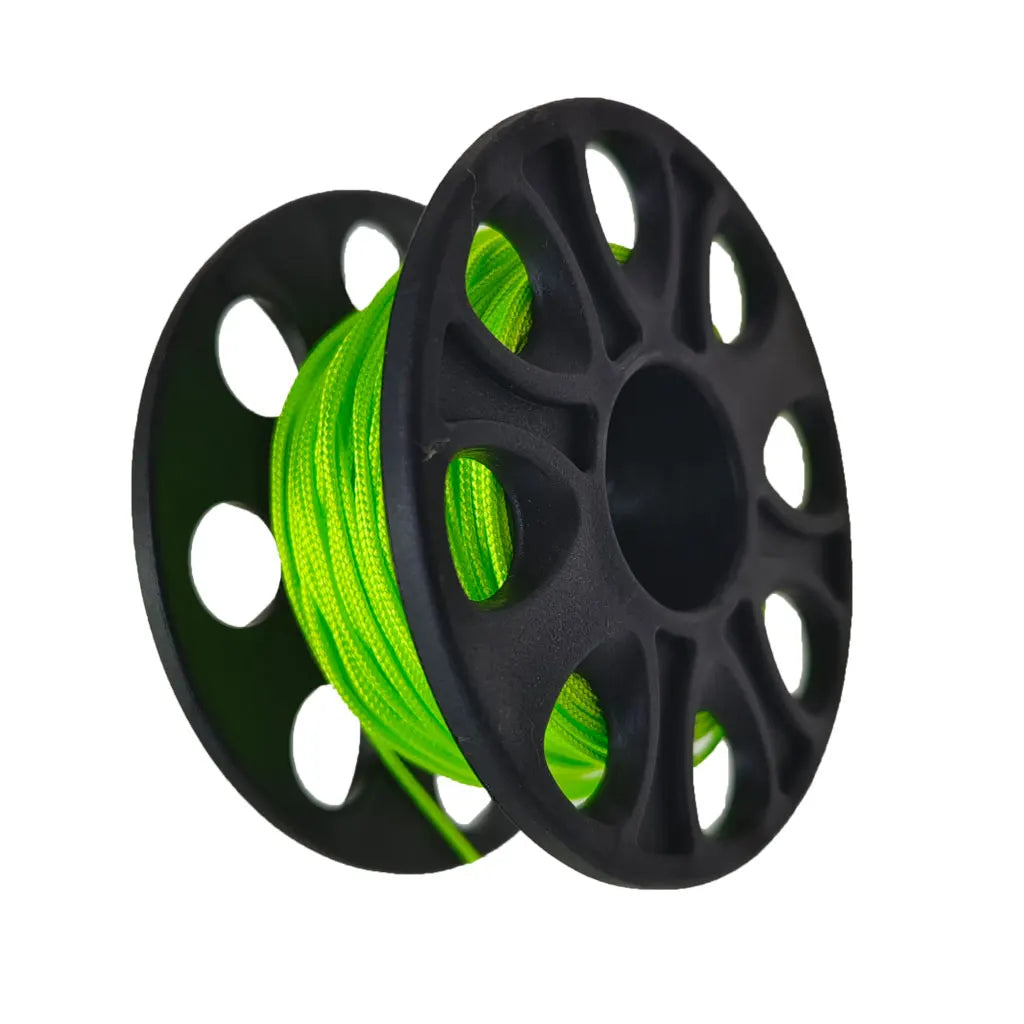 15M/30M Scuba Diving Spool Finger Reel Cave Tech Wreck Diving Snorkeling Rescue Equipment No Double Hook