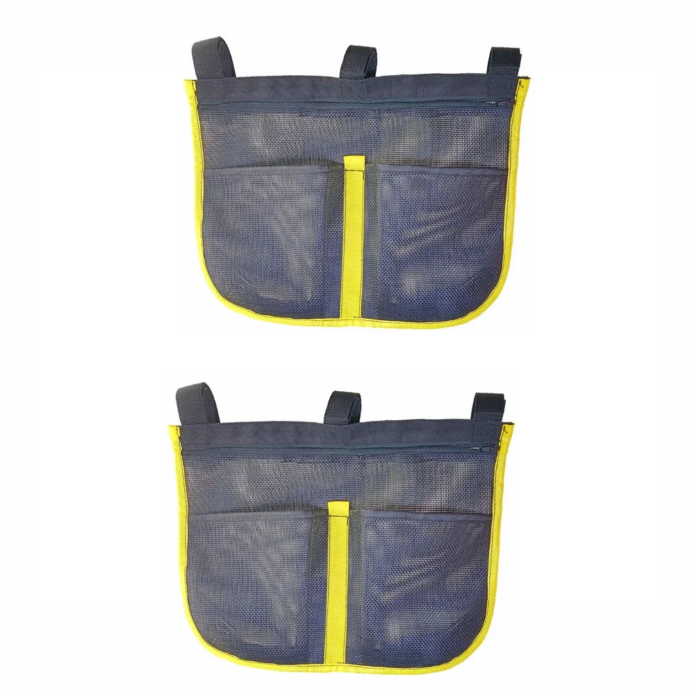 Anti-UV Boat Fishing Dock Rail Mesh Pouch Storage Bag for Kayak Marine Yacht Boat Fishing Handrail Stash Pocket