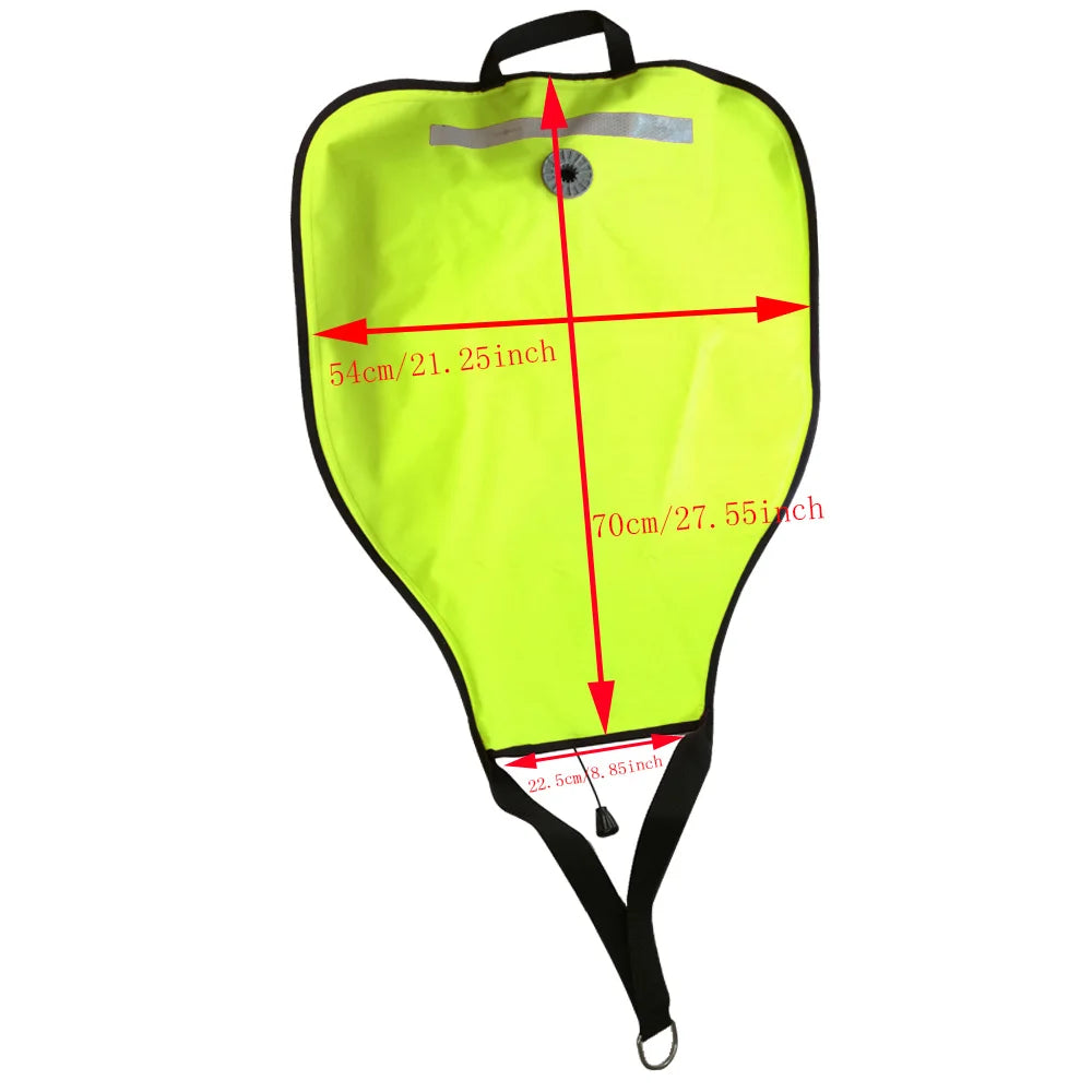 50lbs Diving Lifting Bag with Pressure Relief Valve Salvage Rescue lift bag