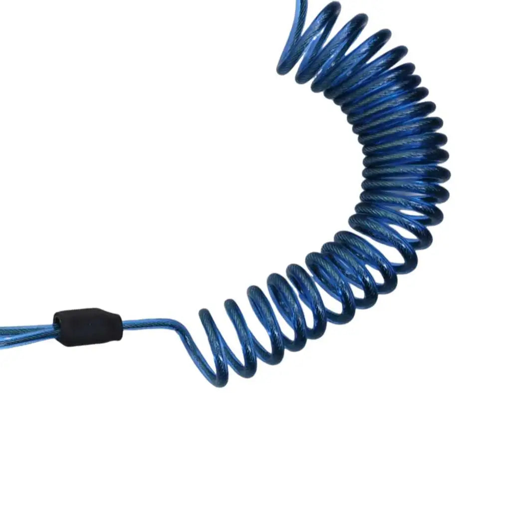 1.6Meters Fishing Retention Rope Stretch Wire Core Fishing Lanyard with Carabiner Boating Retractable Safty Spring Coil Rope