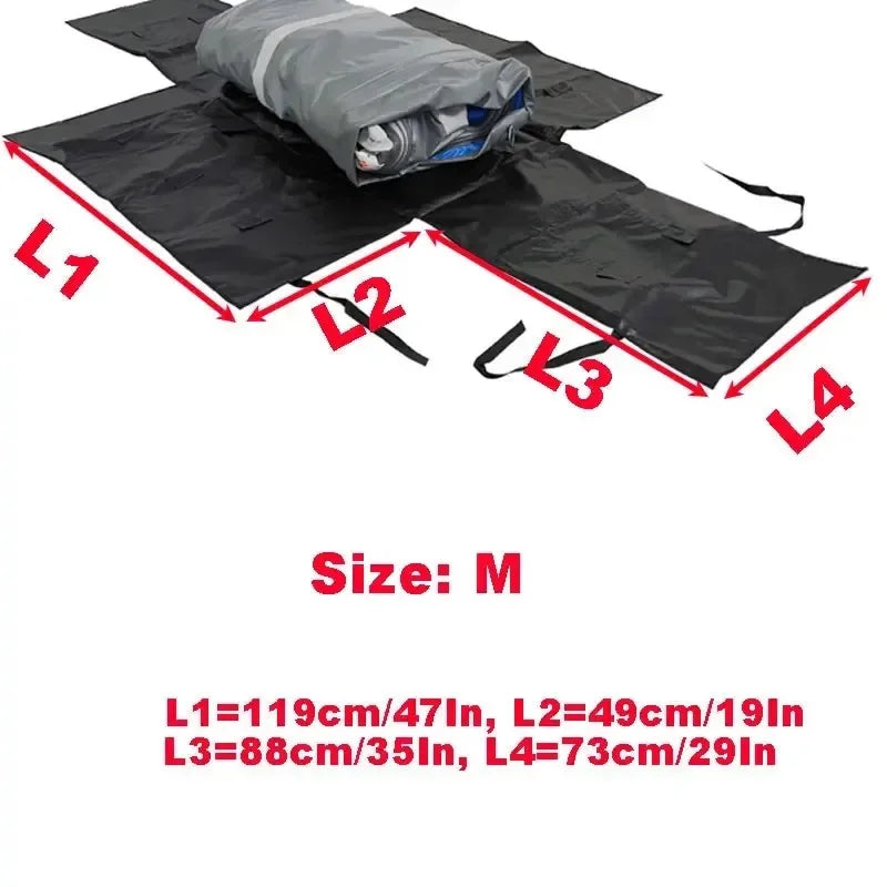 Inflatable Boat Storage Bag PVC Boat Carrying Bag Kayak Folding Storage PVC Inflatable Boat Foldable Storage Bag for Car