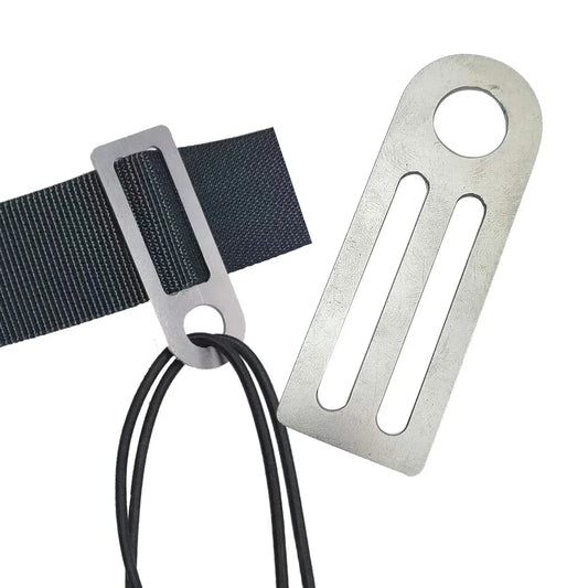 Scuba Diving Loop Bungee Triglide Weight Belt Keeper Sidemount BCD Glider Fixing Buckle Stopper Weight Belt Slide Keeper