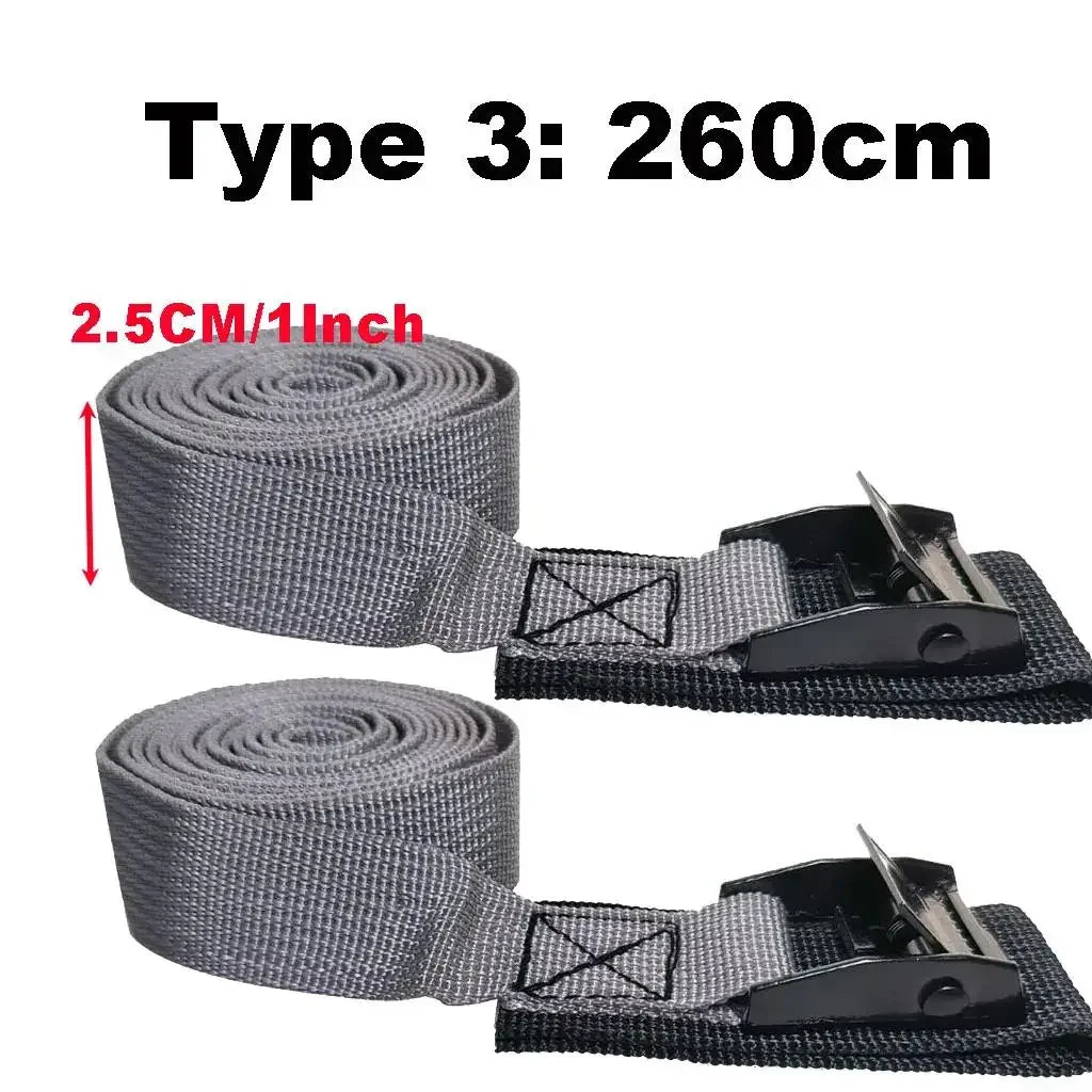 Car Roof Rack Tie Down Straps Motorcycle Buckle Luggage Kayak Cam Board Surfboard Lashing Strap Tie Down Surfboard Bicycle Tool