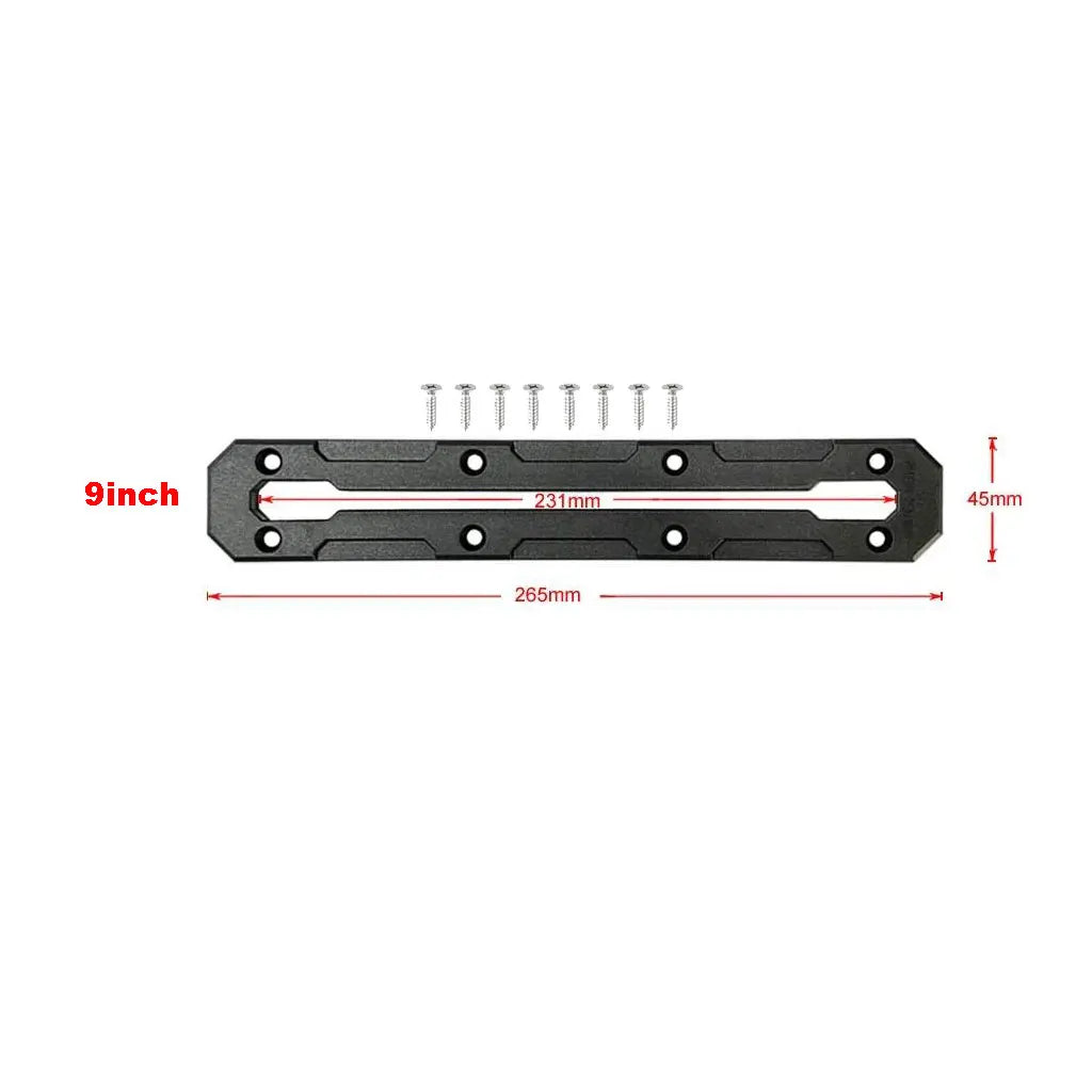 Kayak Track Base Low Profile Kayak Gear Rail Mount Track with Smooth Surfaces for Canoe Kayak Power Boat Tractor
