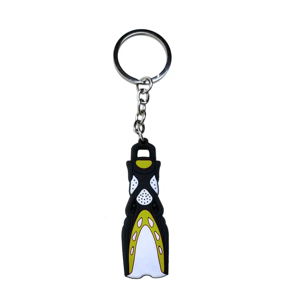 Mini Fins Keychain Scuba Flipper Key Chain Dive Key Ring Holder Keyring Pendant Ornaments OW AOW Keepsake Gift Zipper Handle