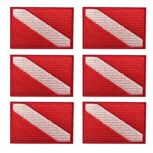 Scuba Diving Flag Patch Backpack Badge