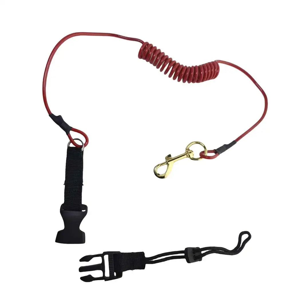 Adjustable Elastic Coiled Lanyard Leash for Kayak Paddles and Canoe Oars Coiled Kayak Paddle Rope