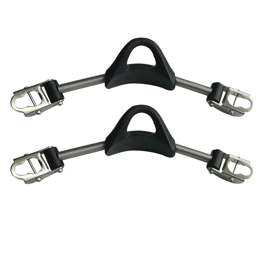 2PCS Scuba Diving Stainless Steel Spring Fin Straps for standard Fins Diver Heel Straps gear