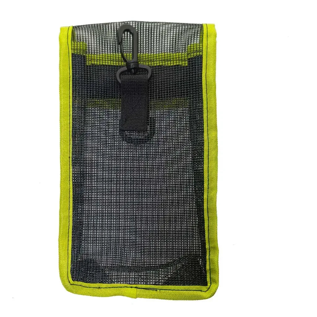 Scuba Diving SMB Storage Bag Tech Cave Diving Signal Tub Reel Snap Sausage Buoy Diver Safety Marker Buoy Mesh Carry Pouch