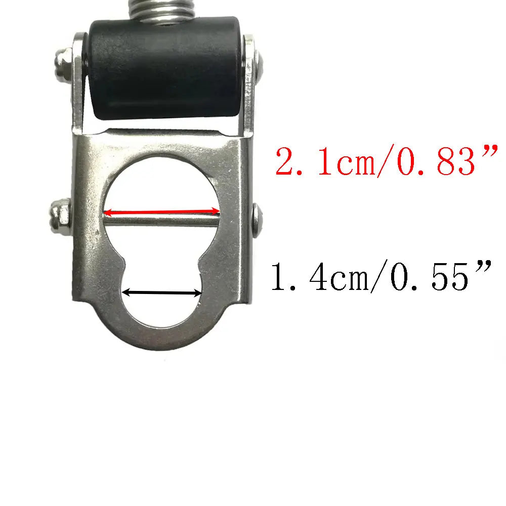 2PCS Scuba Diving Stainless Steel Spring Fin Straps for standard Fins Diver Heel Straps gear