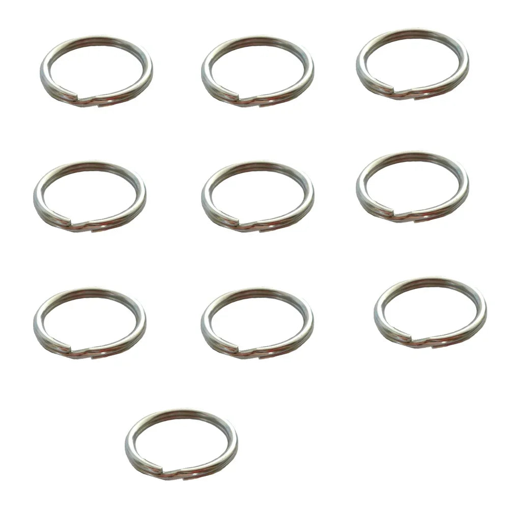 316 Stainless Steel Water Sport Keychain Keyring Split Ring Loop