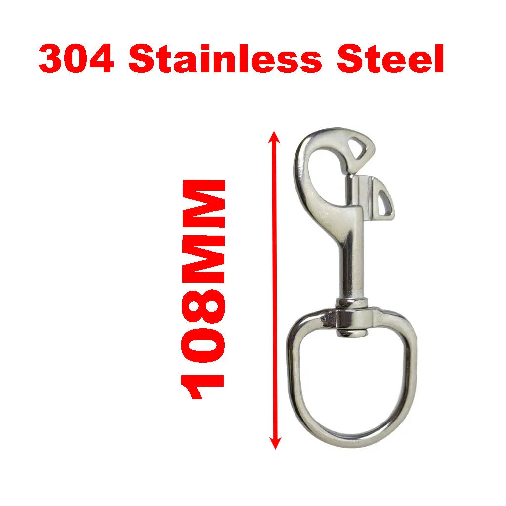 316 Stainless Steel Swivel Eye Butterfly SNAP Bolt Snap Quick Lock Diving Hook BCD Scuba Diving Accessoriess