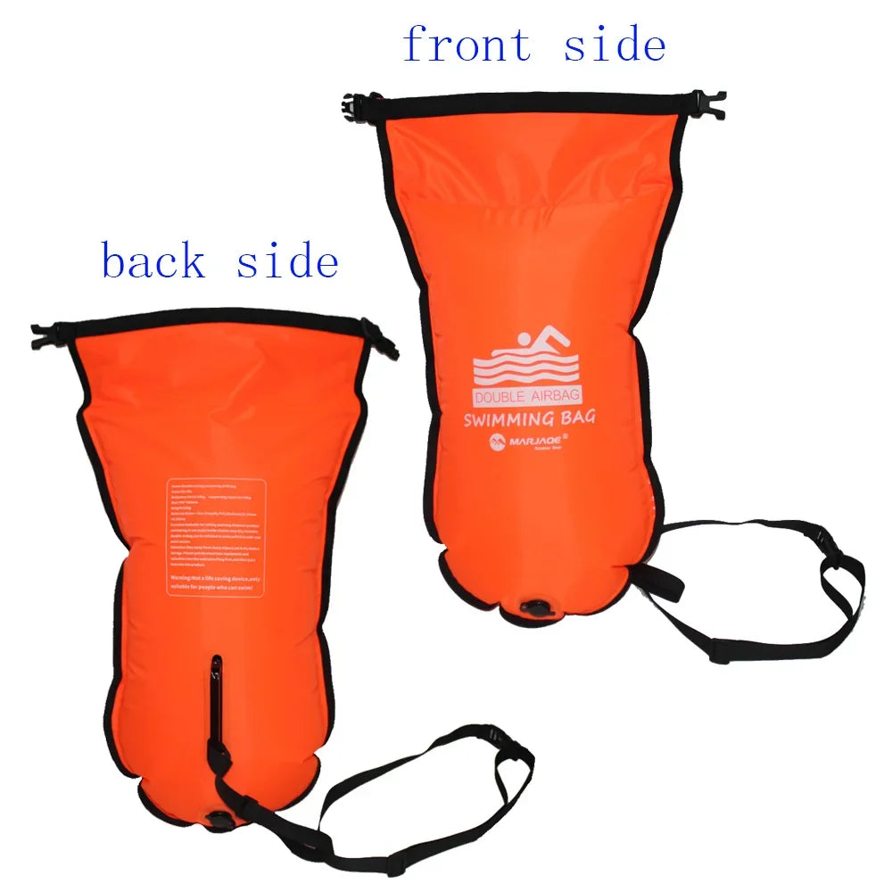 20L Inflatable Open Swimming Buoy Tow Float Dry Bag