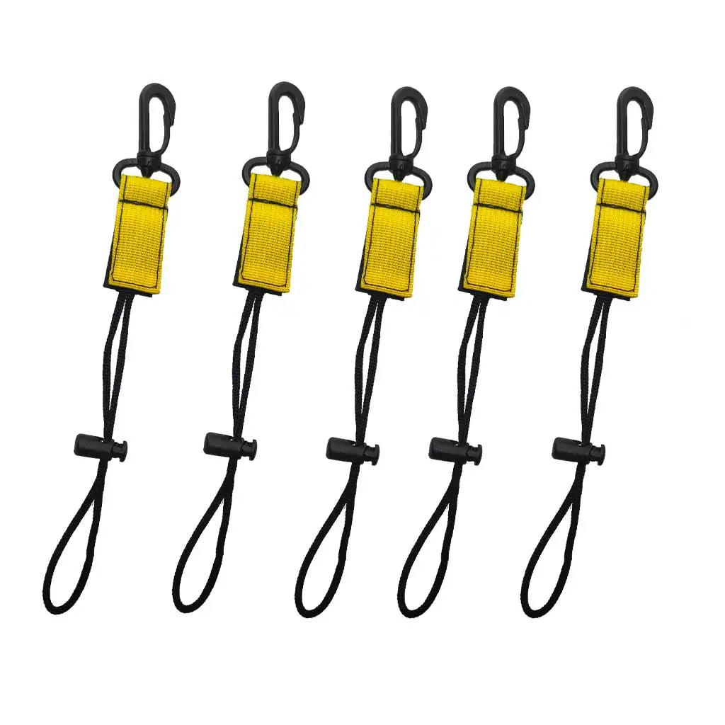 BCD Scuba Gear Clips Lanyard for Diving-Quick Release Equipment Breakaway ID Lanyard Keyring Compass Flashlight Holder Console