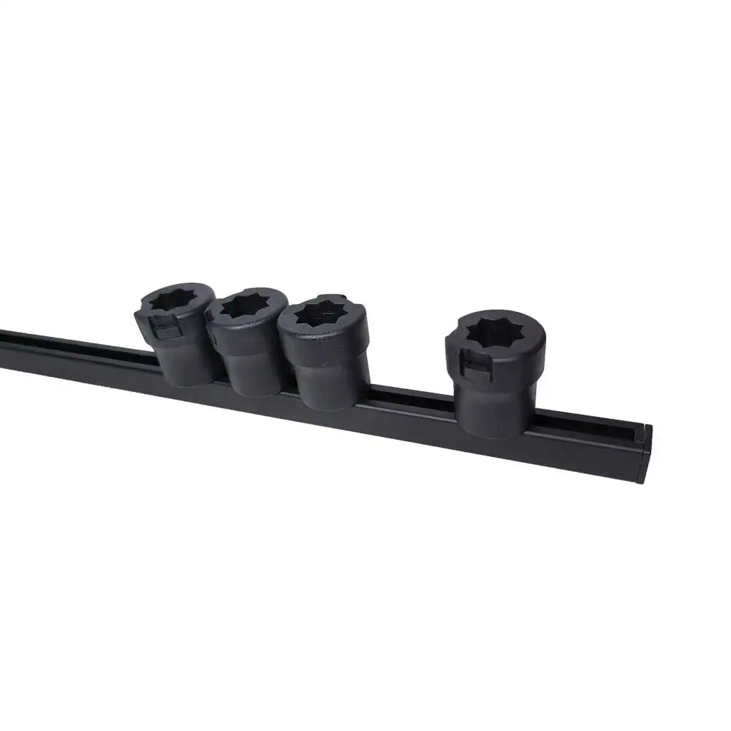 Aluminum Kayak Slide Track Rails Bracket Fishing Rod Holder Rack Tackle Kit Fish Finders GPS Mounting Platform