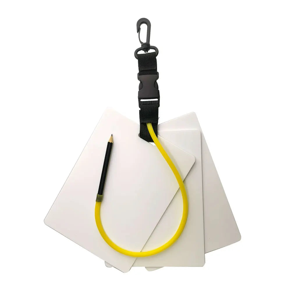 3 Panels Scuba Diving Writing Slate Pad Board