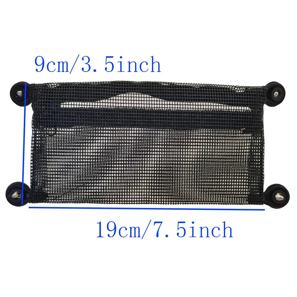 Kayak Low Profile Tool and Tackle Storage Bag Boat Organizer Mesh Storage Side Pouch Boat Fishing Holder Bag Canoe Mesh Bag