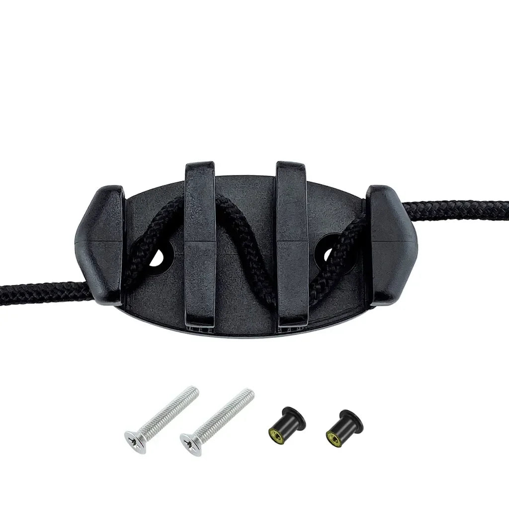 Marine Nylon Plastic Marine Zig Zag Anchor Trolley Cleat Rope Device Kayaks Canoes Boat Decks Replacement Rowing Accessories