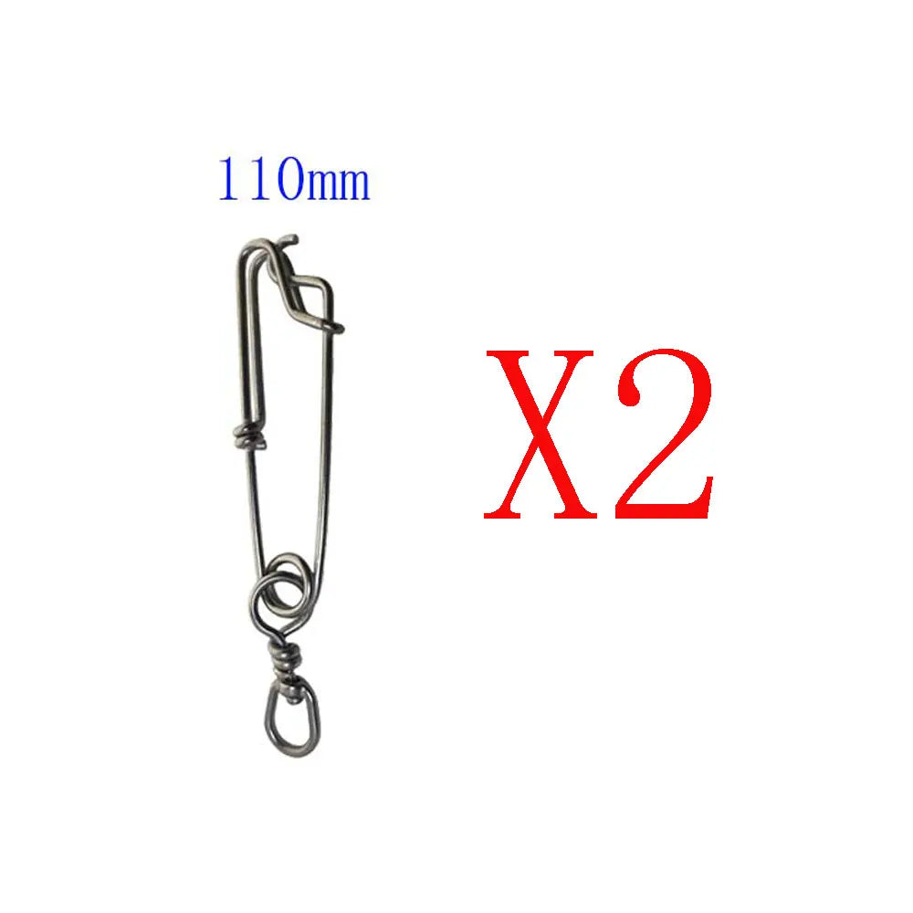 2PCS Stainless Steel Tuna Fishing Clip Snap with B.L Swivel for Spearfishing Long Line Fishing Accessories Fishing Tools