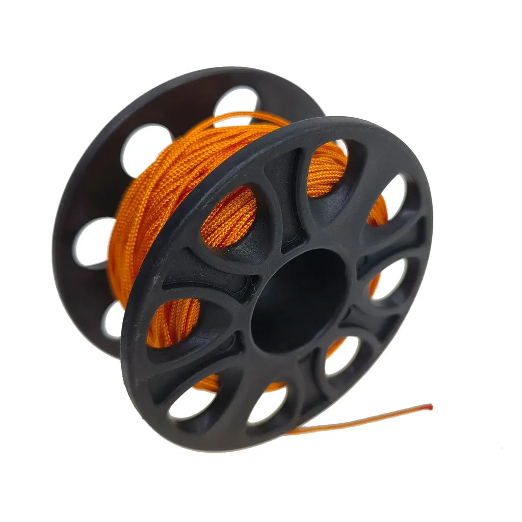 15M/30M Scuba Diving Spool Finger Reel Cave Tech Wreck Diving Snorkeling Rescue Equipment No Double Hook