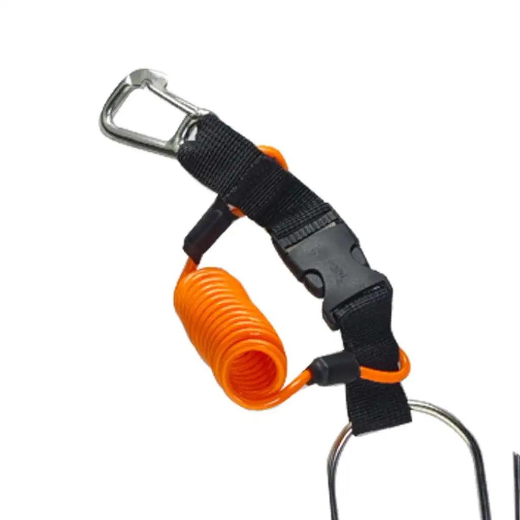 Super Large  Fish Stringer Clip  Steel Core Lanyard Spearfishing Kayak Fishing Scuba Diving Fish Lock Buckle
