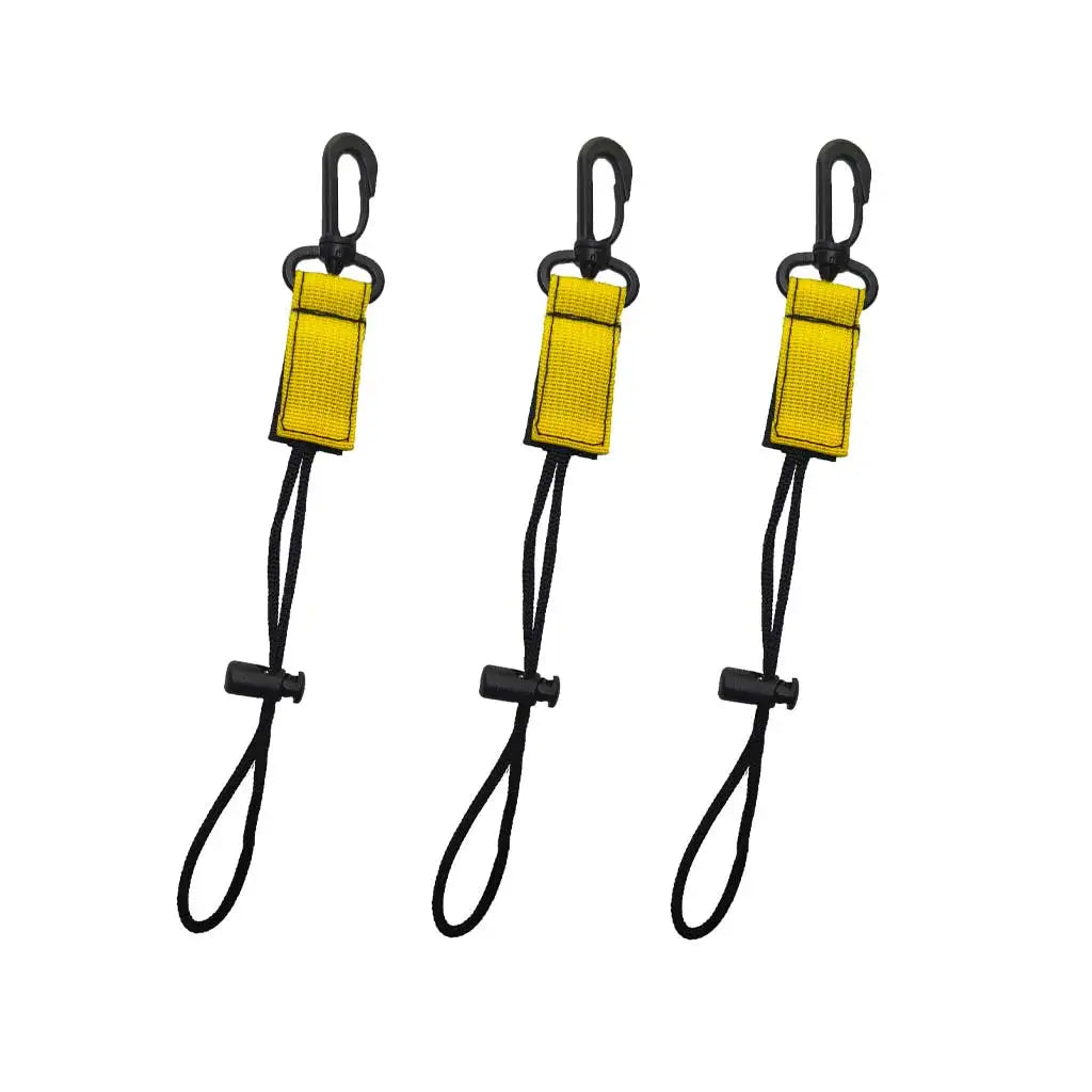 BCD Scuba Gear Clips Lanyard for Diving-Quick Release Equipment Breakaway ID Lanyard Keyring Compass Flashlight Holder Console